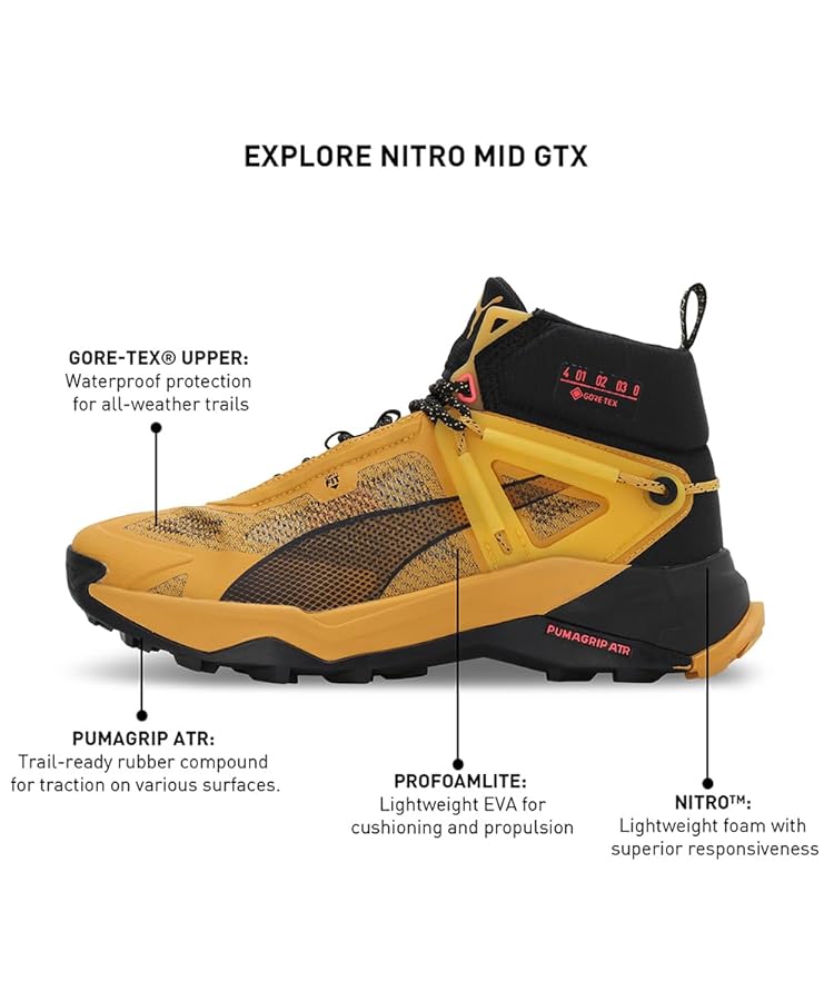 ワミレス　H.T プーマ(PUMA) トレッキングシューズ ゴアテックス ミッドカット